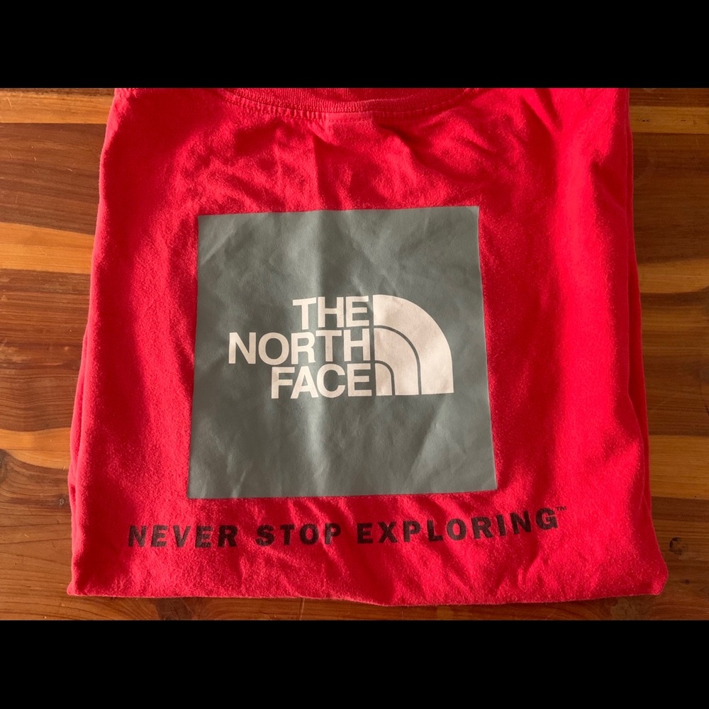 Red North face shirt *SOLD*